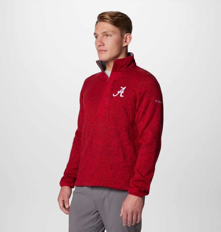 heren collegiate sweater weather fleece half zip pullover - alabama