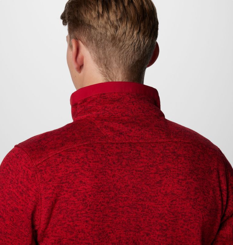 heren collegiate sweater weather fleece half zip pullover - alabama
