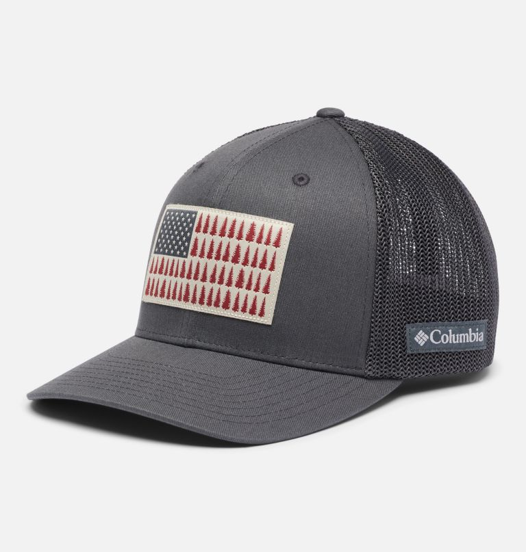 columbia mesh tree flag ball cap
