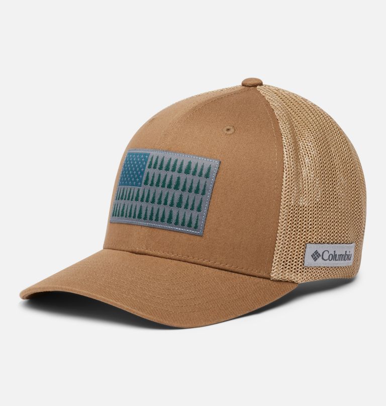 columbia mesh tree flag ball cap