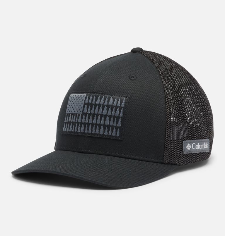 columbia mesh tree flag ball cap