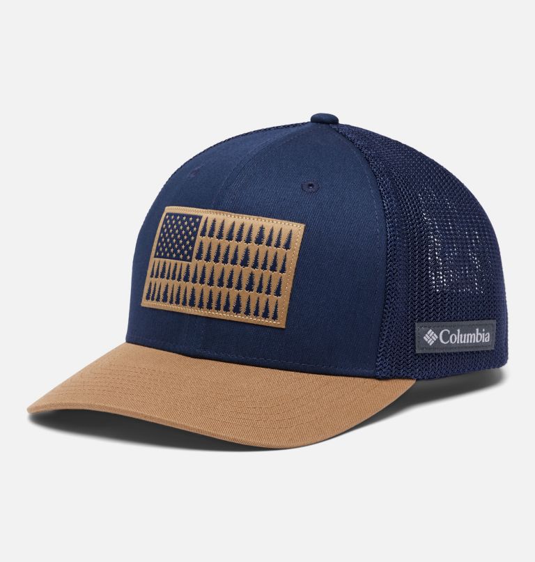 columbia mesh tree flag ball cap