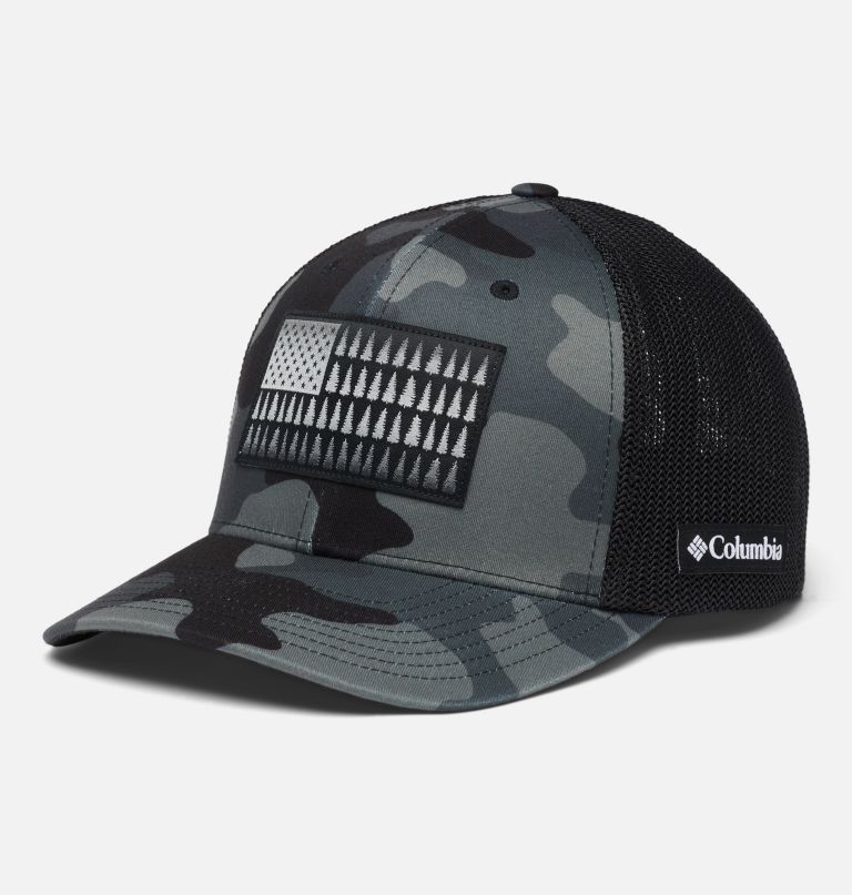 columbia mesh tree flag ball cap