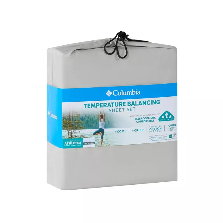 omni-wick katoenen percal lakenset - kingsize
