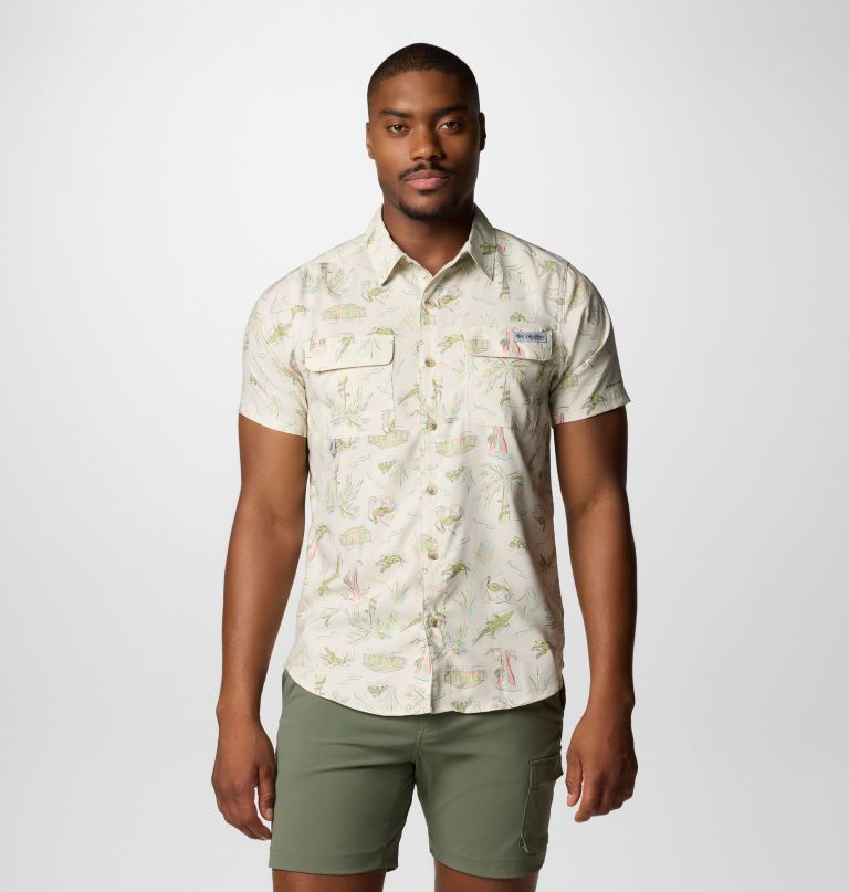 heren pfg uncharted bedrukt t-shirt met korte mouwen
