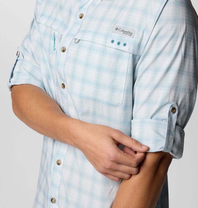 heren pfg wild cast performance yarn dye shirt met lange mouwen