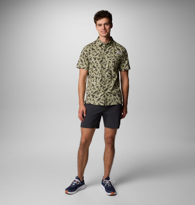heren pfg wild cast camp shirt