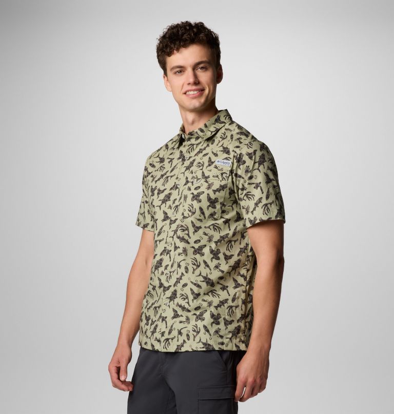 heren pfg wild cast camp shirt