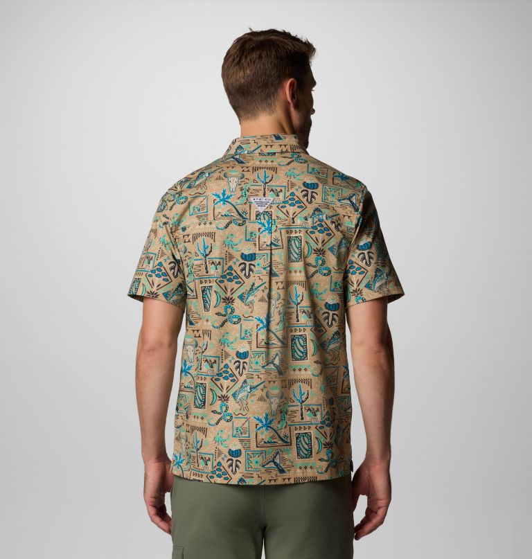 heren pfg wild cast camp shirt