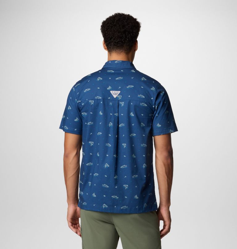 heren pfg wild cast camp shirt