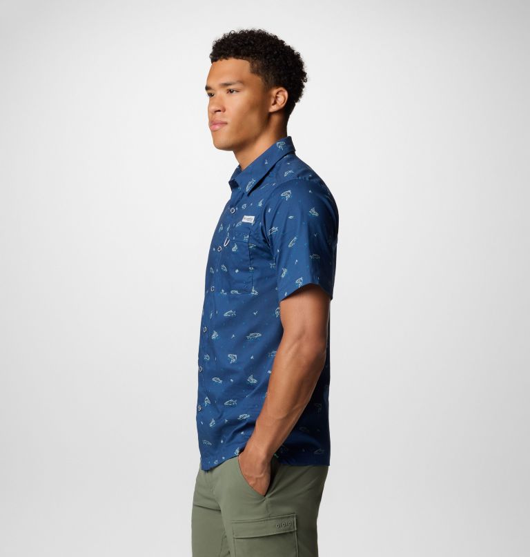 heren pfg wild cast camp shirt