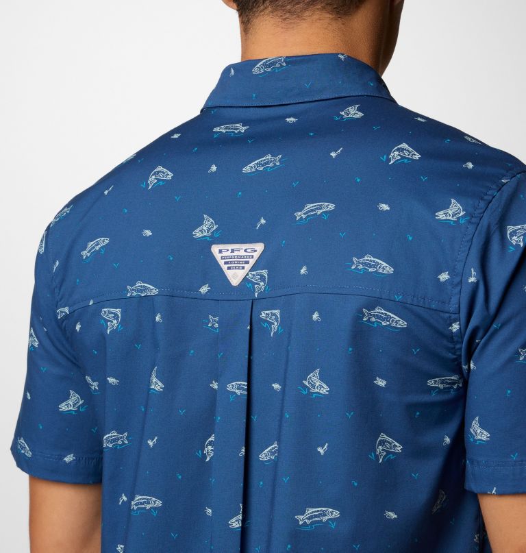 heren pfg wild cast camp shirt