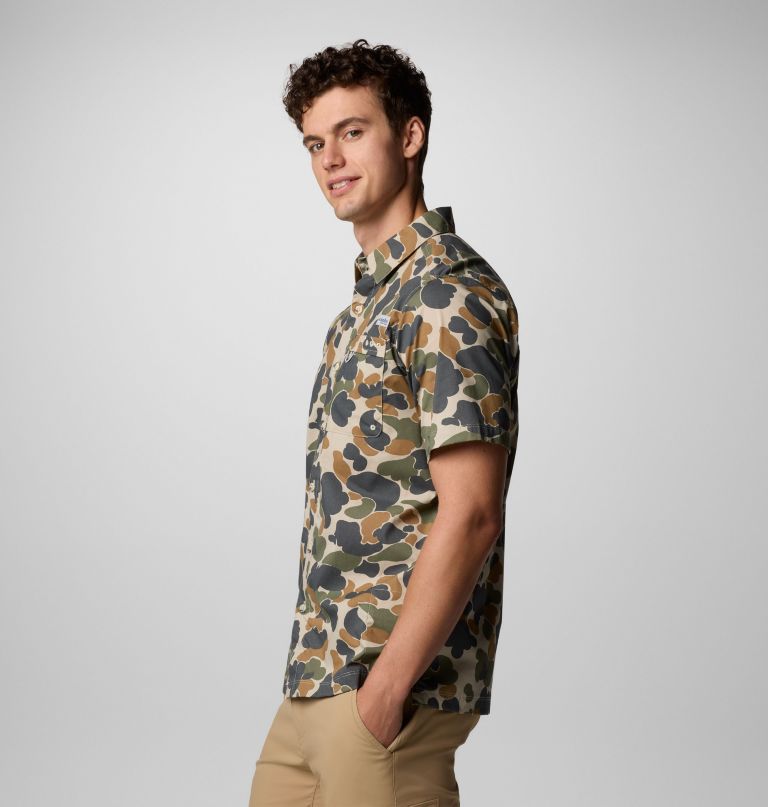 heren pfg wild cast camp shirt