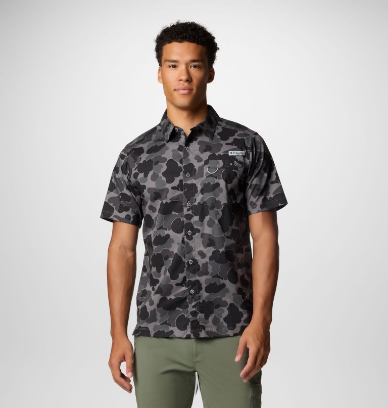 heren pfg wild cast camp shirt