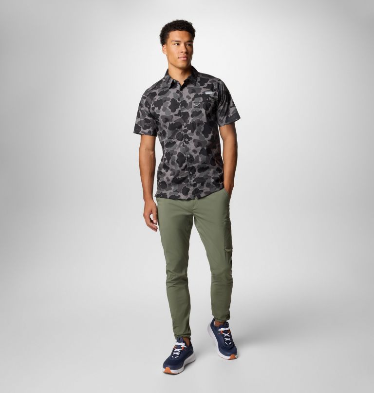 heren pfg wild cast camp shirt