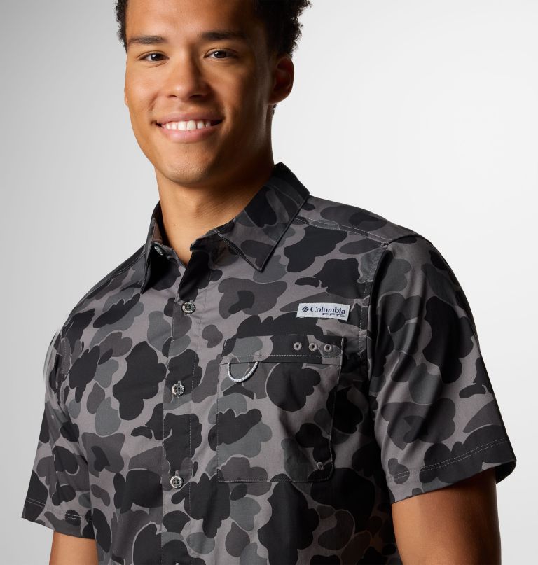 heren pfg wild cast camp shirt