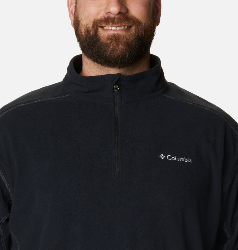 klamath range ii fleece trui met halve rits voor heren - grote maat