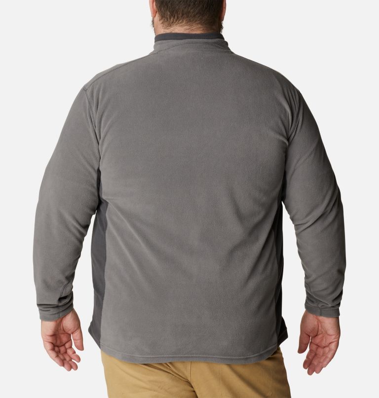 klamath range ii fleece trui met halve rits voor heren - grote maat