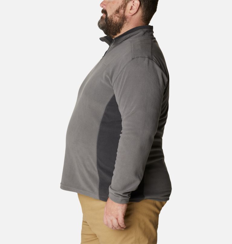 klamath range ii fleece trui met halve rits voor heren - grote maat