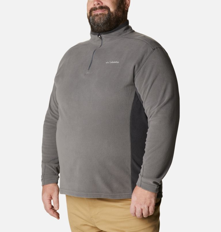 klamath range ii fleece trui met halve rits voor heren - grote maat