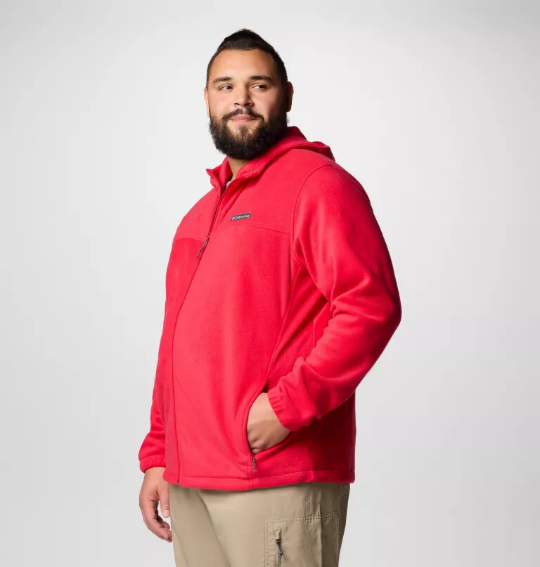 heren steens mountain fleece hoodie met volledige ritssluiting - groot