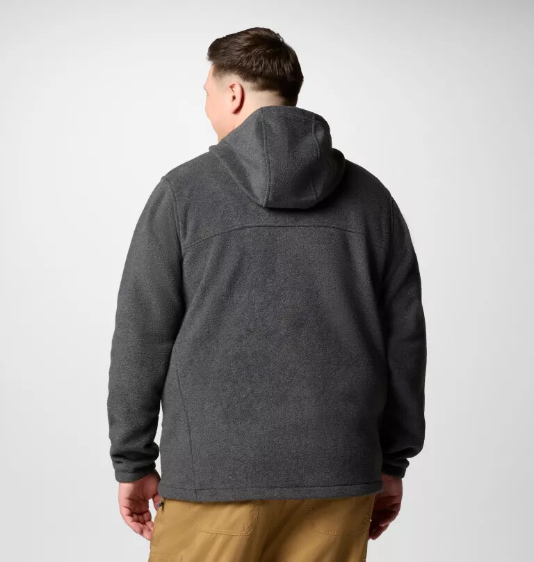 heren steens mountain fleece hoodie met volledige ritssluiting - groot