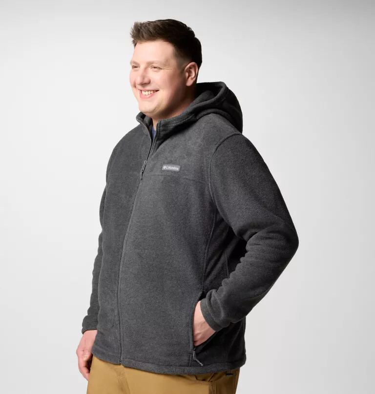 heren steens mountain fleece hoodie met volledige ritssluiting - groot