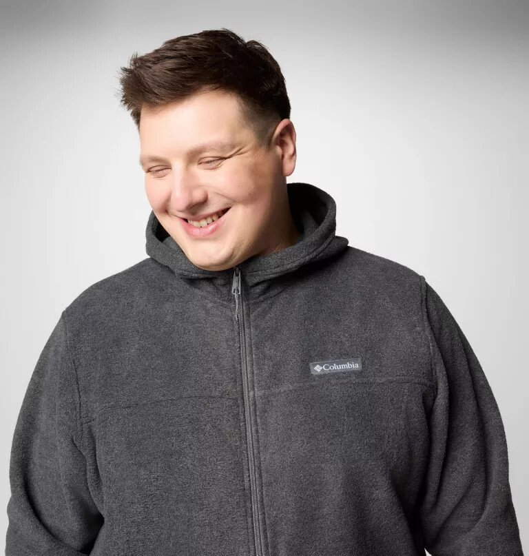 heren steens mountain fleece hoodie met volledige ritssluiting - groot