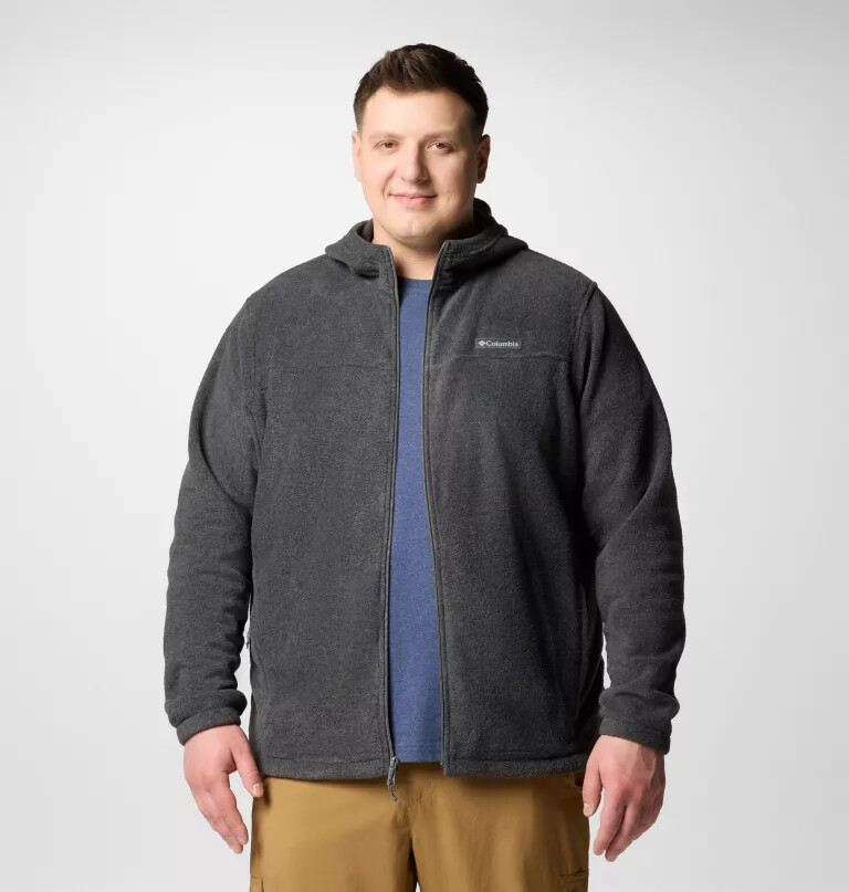 heren steens mountain fleece hoodie met volledige ritssluiting - groot