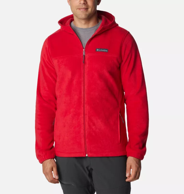 heren steens mountain fleece hoodie met volledige ritssluiting - lang