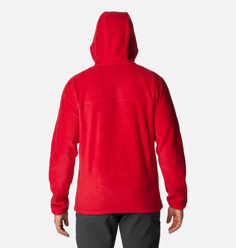 heren steens mountain fleece hoodie met volledige ritssluiting - lang