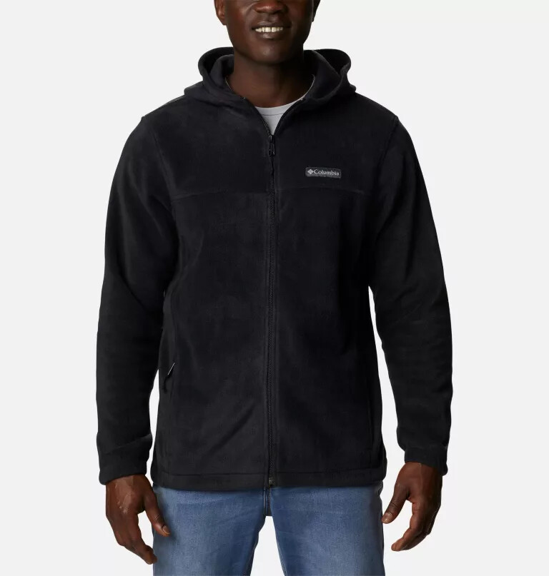 heren steens mountain fleece hoodie met volledige ritssluiting - lang