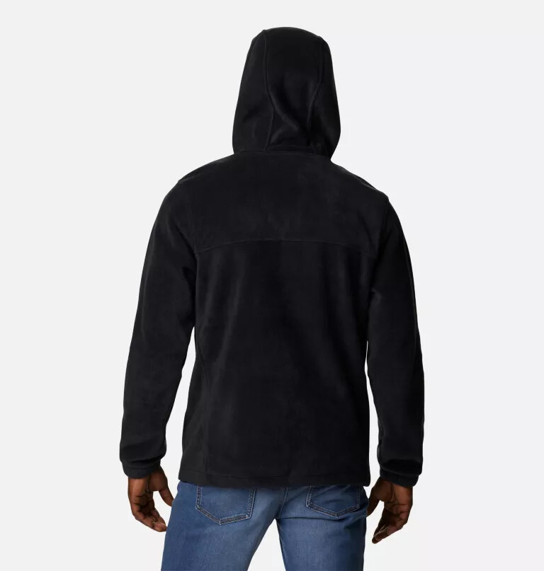 heren steens mountain fleece hoodie met volledige ritssluiting - lang