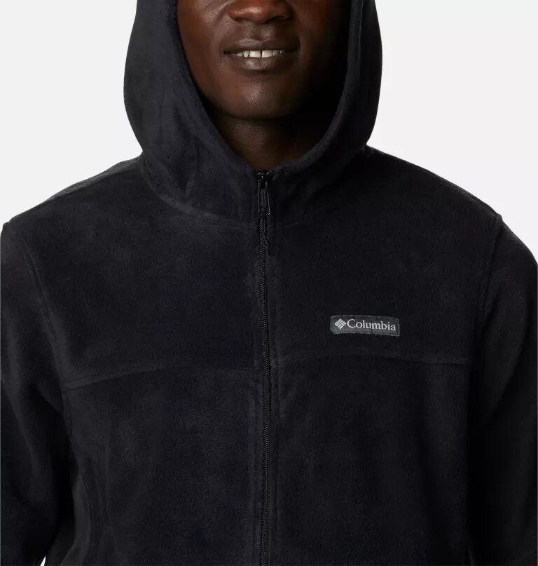 heren steens mountain fleece hoodie met volledige ritssluiting - lang