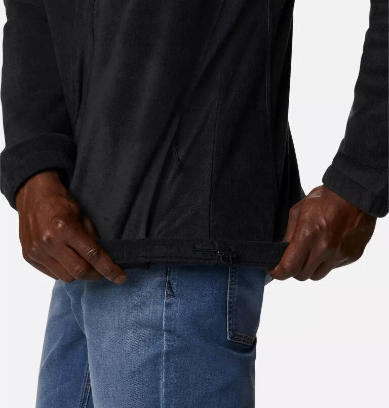 heren steens mountain fleece hoodie met volledige ritssluiting - lang