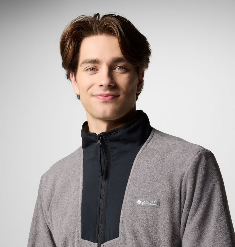 sequoia grove fleecevest met volledige ritssluiting voor heren - lang