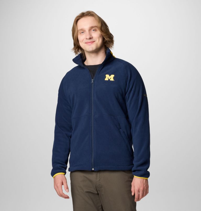 heren collegiate flanker iv fleece jacket - michigan - lang