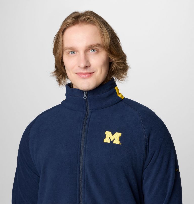 heren collegiate flanker iv fleece jacket - michigan - lang