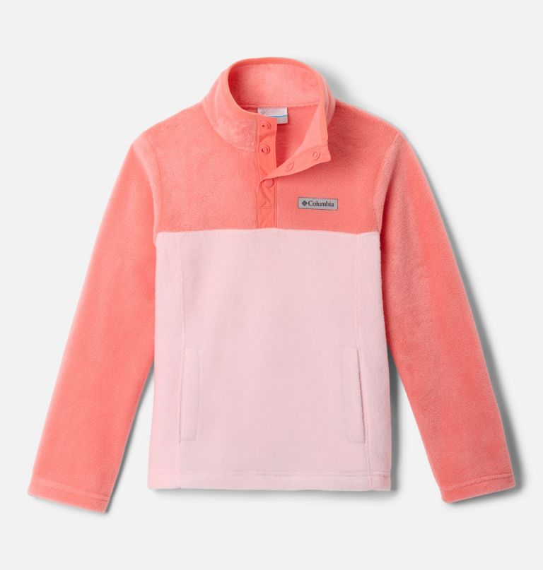 kinderpullover van steens mtn ii fleece met kwartdrukknoop