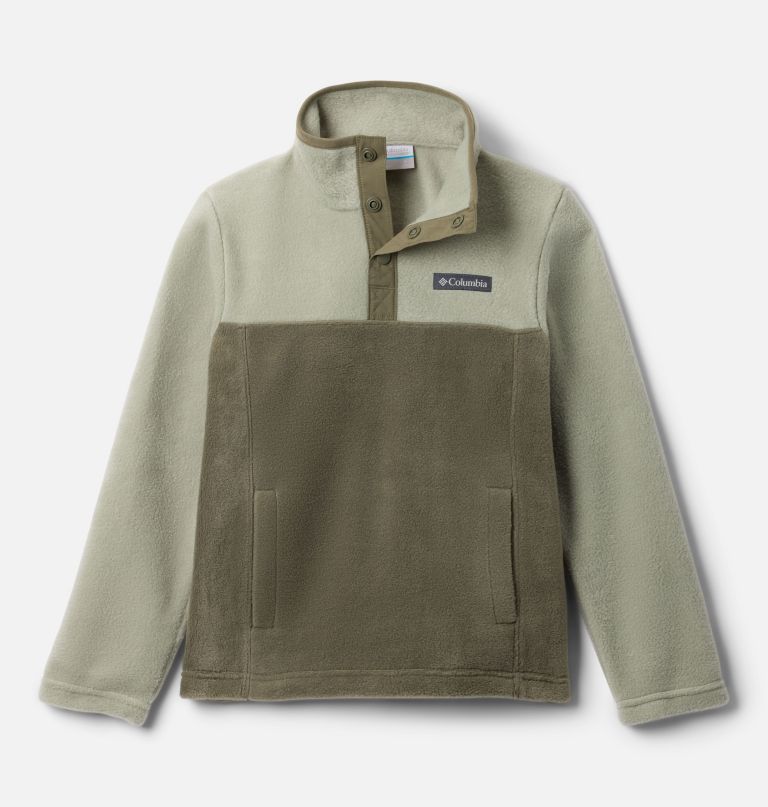 kinderpullover van steens mtn ii fleece met kwartdrukknoop