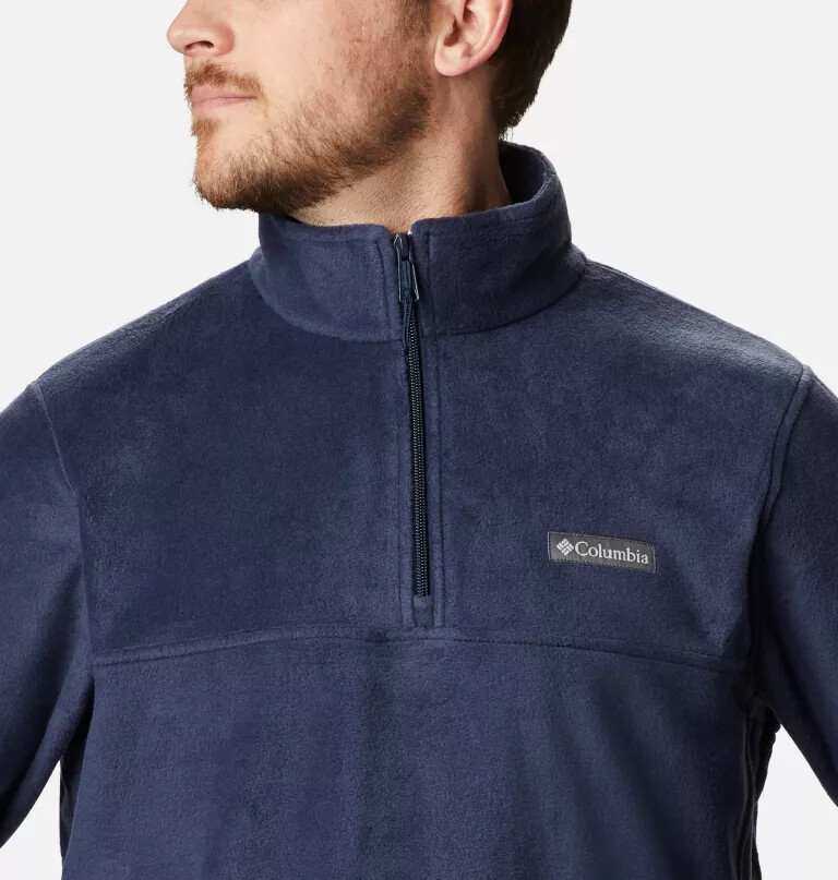 heren steens mountain fleece pullover met halve rits
