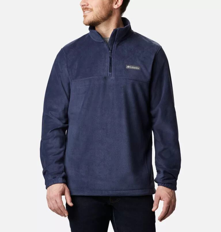 heren steens mountain fleece pullover met halve rits