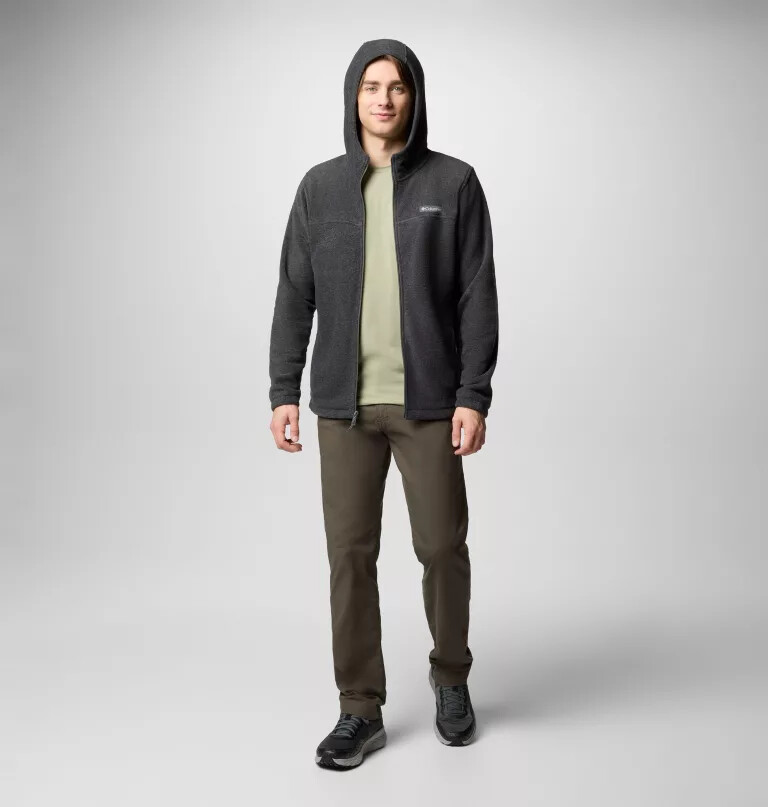 heren steens mountain fleece hoodie met volledige ritssluiting