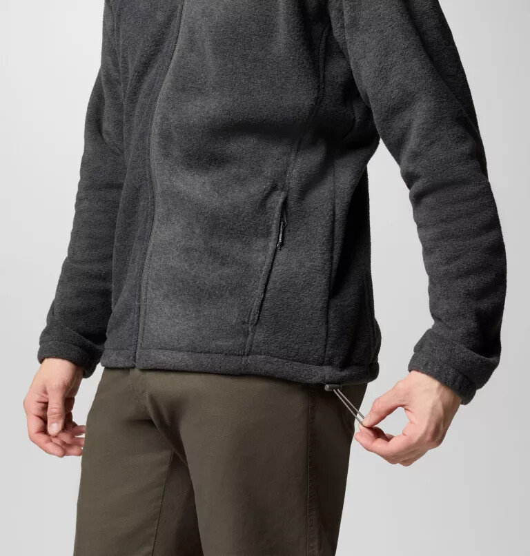 heren steens mountain fleece hoodie met volledige ritssluiting