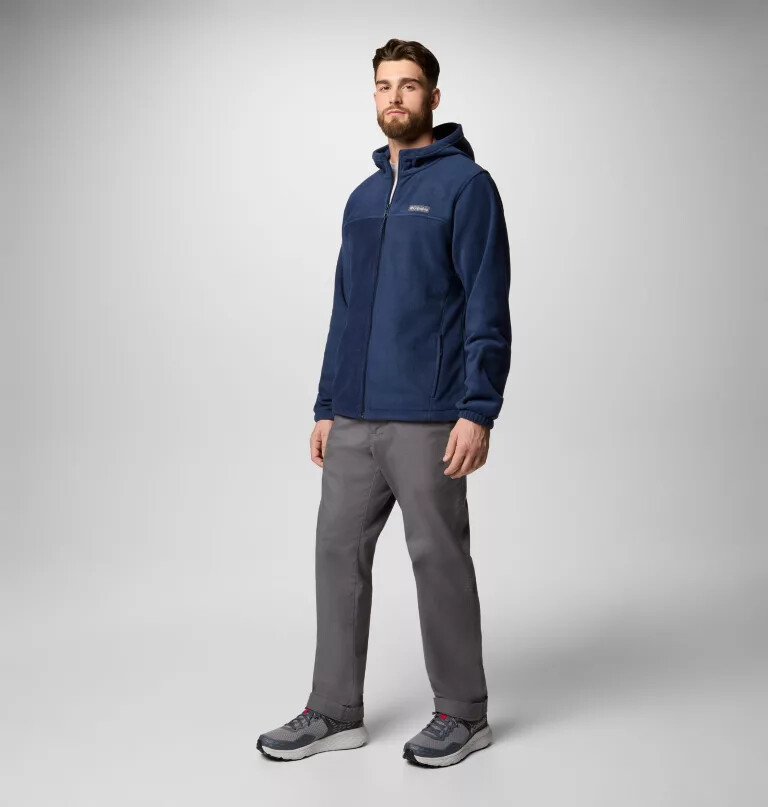 heren steens mountain fleece hoodie met volledige ritssluiting
