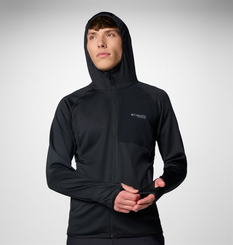 heren triple canyon grid ii fleece capuchonjas met volledige ritssluiting