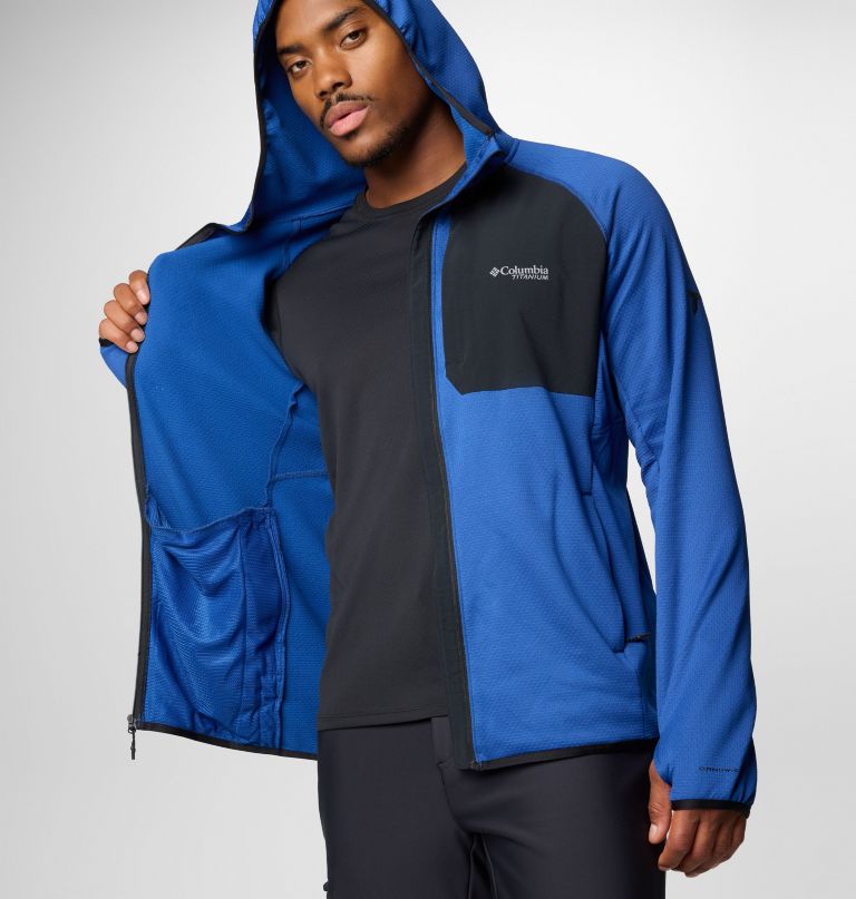 heren triple canyon grid ii fleece capuchonjas met volledige ritssluiting
