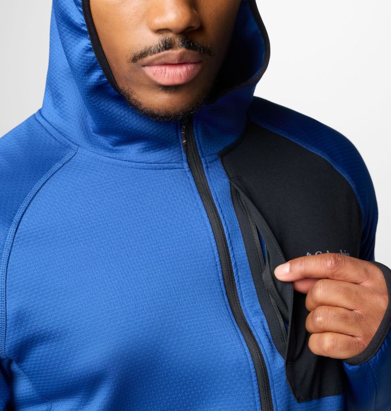 heren triple canyon grid ii fleece capuchonjas met volledige ritssluiting