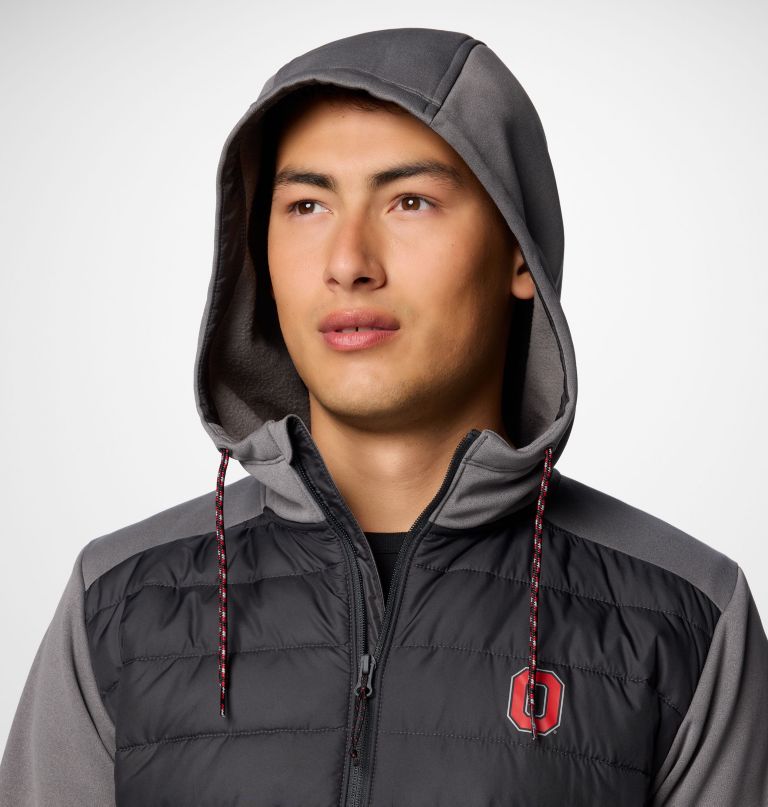 heren collegiate out-shield hybrid hoodie - ohio state