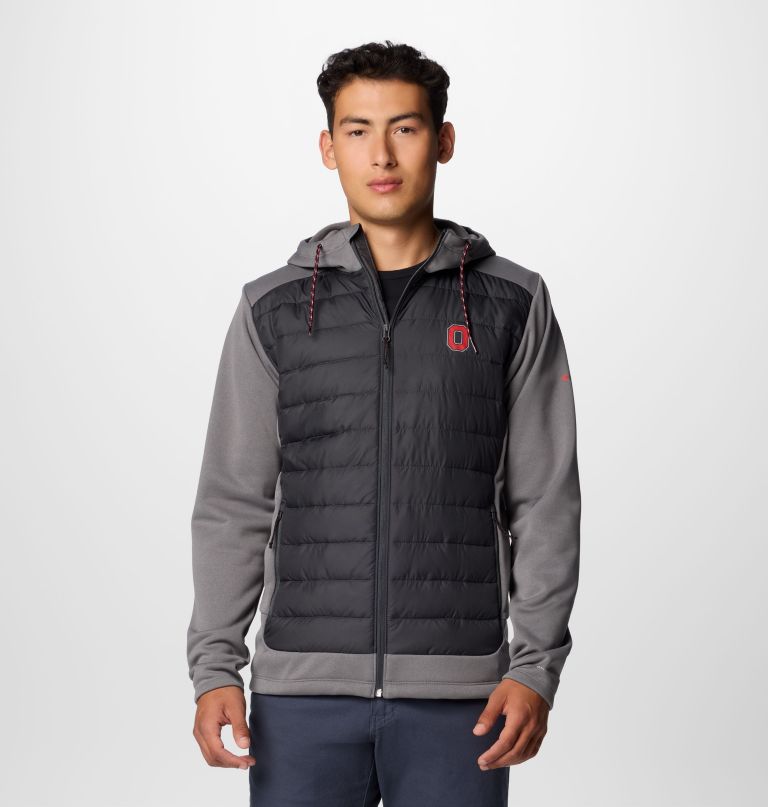 heren collegiate out-shield hybrid hoodie - ohio state